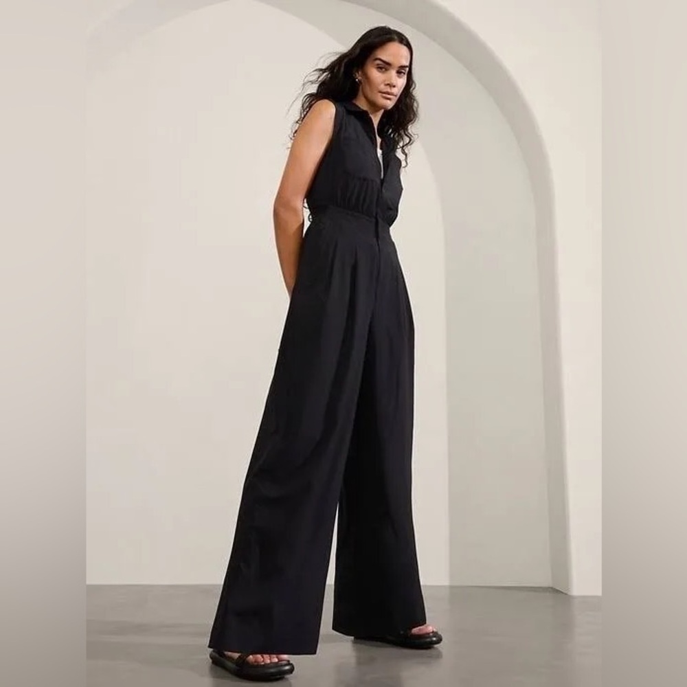 Athleta‎ Brooklyn Heights Wide Leg Jumpsuit Size 2